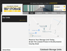 Tablet Screenshot of calabashncstorage.com